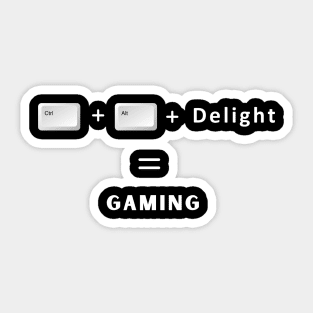 Gaming: Ctrl+Alt+Delight Sticker